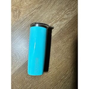 BRUMATE Turquoise Insulated Tumbler Travel Cup 16 Oz Stainless Steel 7" Used